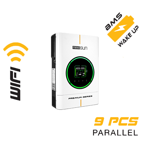 Mexxsun Premium 48V 6kW Paralel /Wi-Fi - Dual Output Akıllı Inverter