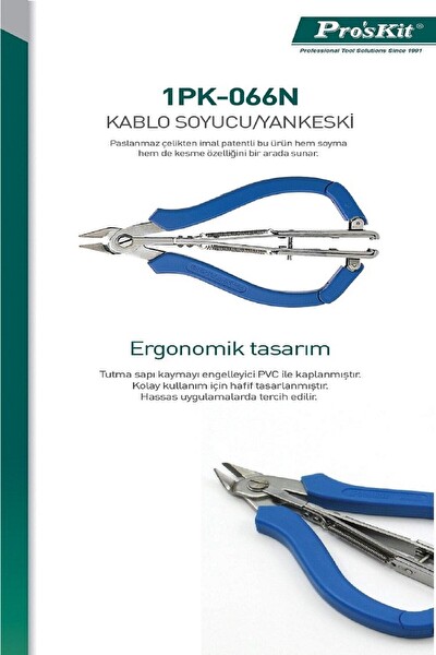 Proskit 1PK-066N Kablo Soyucu Ve Yankeski