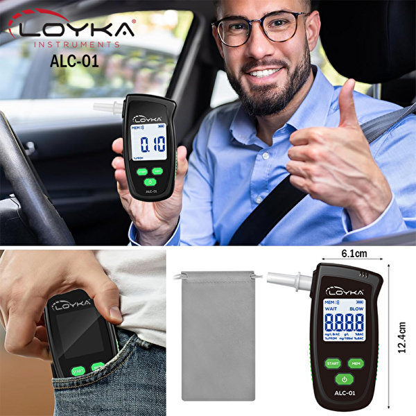 Loyka ALC-01 Dijital Alkolmetre - Hassas Promil Ölçüm Cihazı