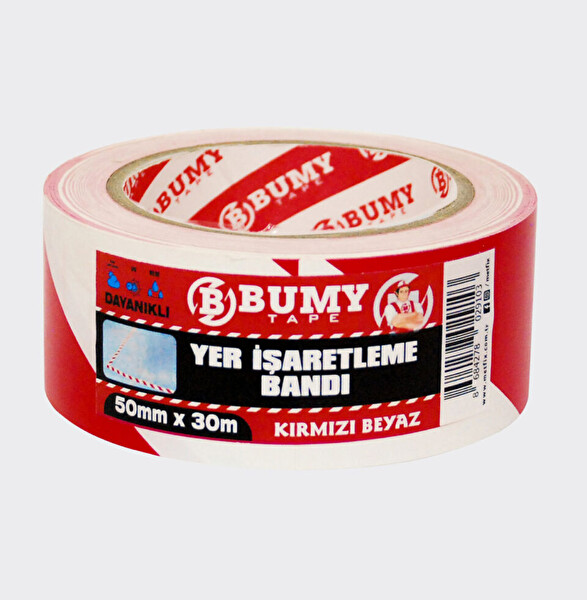 Bumy Çift Taraflı Köpük Montaj Bandı 18 MM x 2 M Beyaz