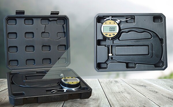 Loyka 5332-25 Geniş Ağızlı Kalınlık Komparatörü Mikrometre 0.01 MM Test Cihazı