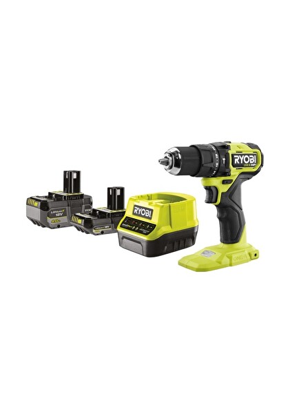 Ryobi RPD18C1-242S Akülü Kömürsüz Darbeli Matkap 1x4.0AH - 1x2.0AH - Şarj Cihazı - 5133006524