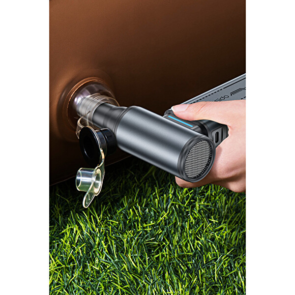 Yesido YF19 130000 RPM Brushless Motorlu 10.000 Pa Vakumlu 8000mAh Çift Bataryalı Dijital Göstergeli Hava Kompresörü