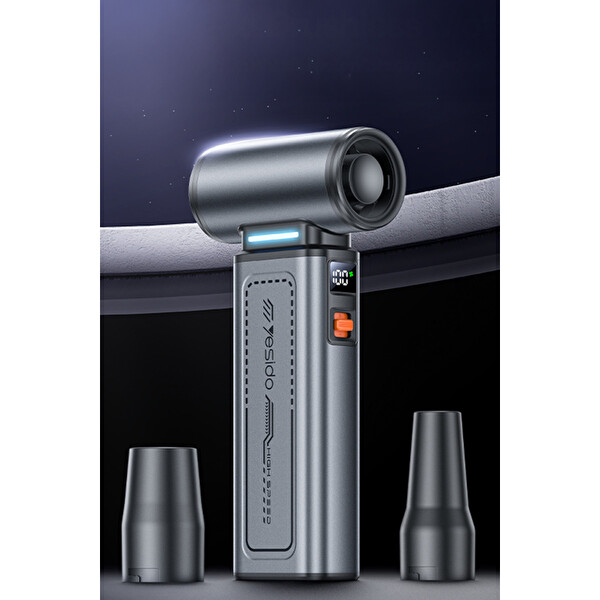 Yesido YF19 130000 RPM Brushless Motorlu 10.000 Pa Vakumlu 8000mAh Çift Bataryalı Dijital Göstergeli Hava Kompresörü