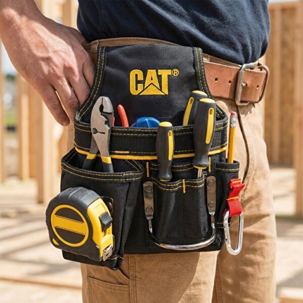 Cat DA980564 Askı Kancalı Ağır Hizmet Bel Alet Çantası