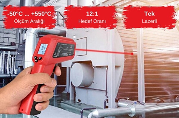 Loyka DT8550AH Lazerli Dijital Termometre 550°C