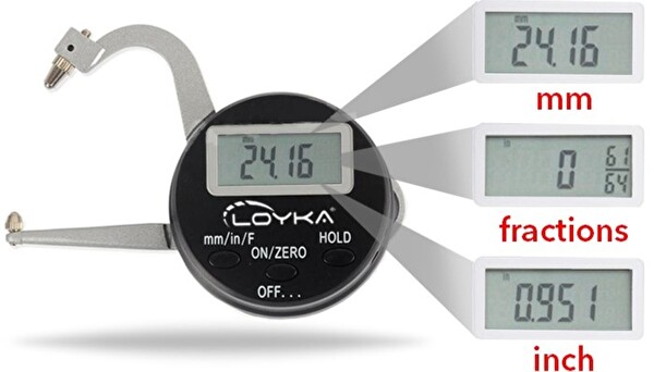 Loyka 5323 Silindirik Malzeme Kalınlık Ölçer Mikrometre