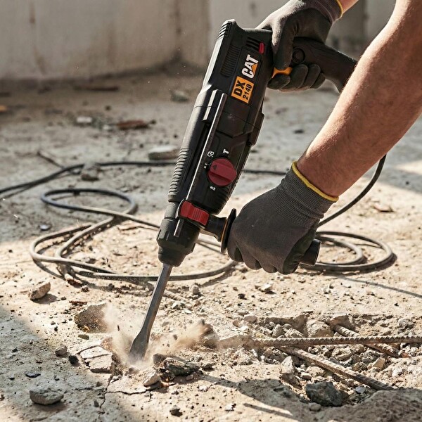 Cat DX2140 800 W 3.0J 26MM SDS-Plus Profesyonel Kırıcı Delici - 1 Adet Delici Uç