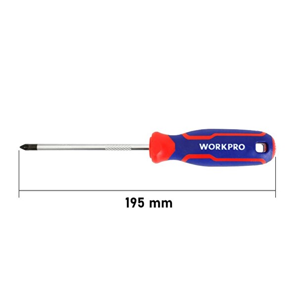Workpro WP221036 PZ1x100MM CR-V Manyetik Profesyonel Yıldız Tornavida