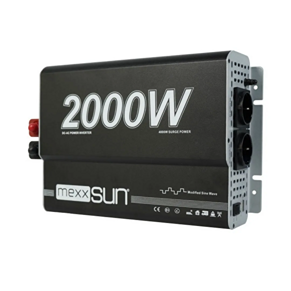 Mexxsun 24V Volt - 2000W Watt Modifiye Sinüs Inverter - 220V Çevirici