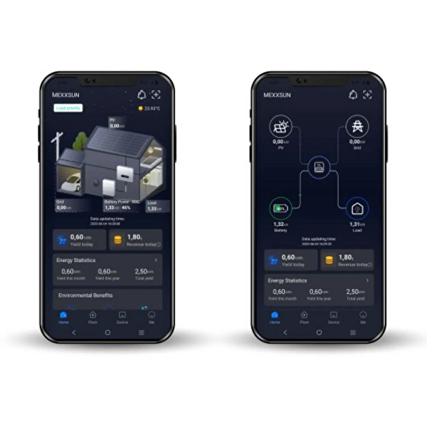 Mexxsun Premium 12 kW 48V MPPT Akıllı İnverter - Paralel Wi-Fi Dual Output