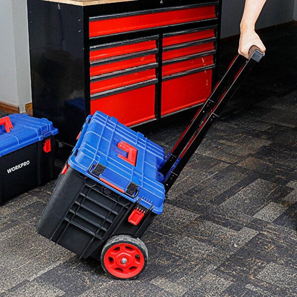 Workpro WP283032 54 Lt 56x44.2x50 CM Tekerlekli Kilitli Profesyonel Takım Çantası