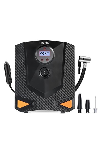 Piranha 11316 LED Işıklı Dijital Hava Kompresörü - 150 PSI 30 L Dijital Göstergeli Otomatik Kapanma