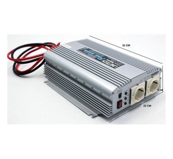 Linetech Modifiye Sinüs Inverter 12V 1000W Modified Sine Wave A301-1K0-12