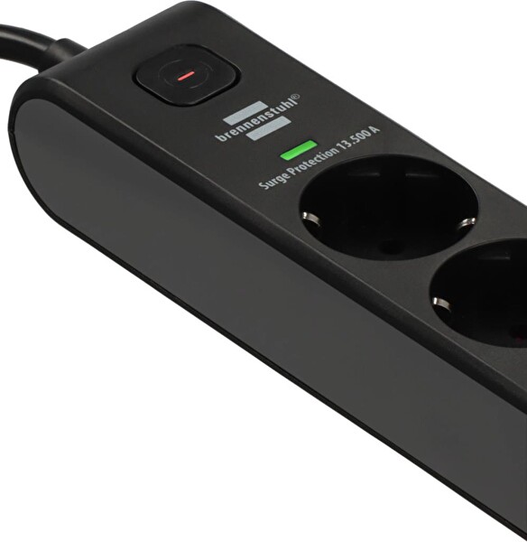 Brennenstuhl 6 Soketli 13.500A 20W Type-C PD & 20W USB-A Hızlı Şarj 2 M Akım Korumalı Priz