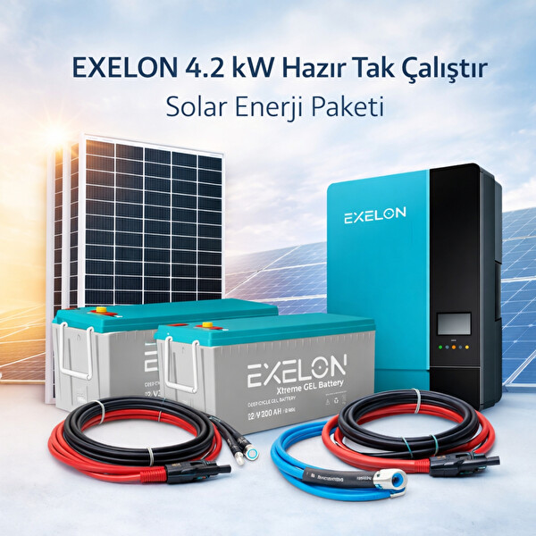 Exelon 4.2 KW Hazır Solar Enerji Paketi