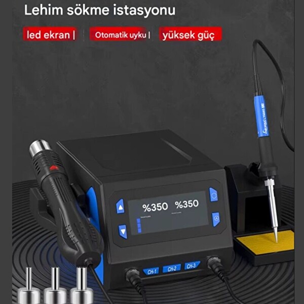 Sunline 866D Brushless Sıcak Hava Üflemeli Havya İstasyonu