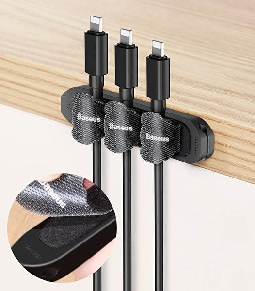 Baseus Cable Fixer Kit Tutucu Ve Ayrıştıcı Kablo Organizatör