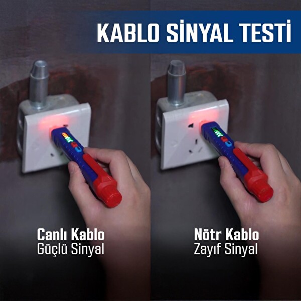 Workpro WP295004 12-1000 Volt AC Yüksek Hassasiyetli Profesyonel Voltaj Dedektörü