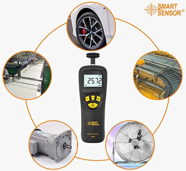 Smart Sensor AR 925 Temaslı Devir Ölçer Takometre