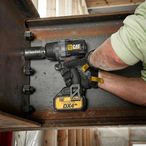 Cat DX7020.1 18Volt 4.0 Ah Çift Akülü Kömürsüz 700/880Nm Profesyonel Şarjlı Somun Sıkma - 10 Adet Lokma Ucu