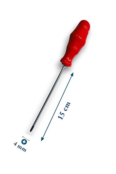 Bay-Tec MK4479 4X150 MM Tekli CRV Yapılı Mnanyetik Mıknatıslı Yıldız Tornavida