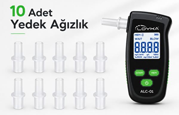 Loyka ALC-01 Alkolmetre Yedek Ağızlık 10'lu Paket