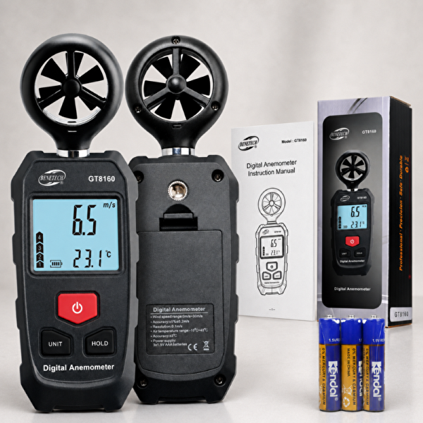 Benetech GT8160 Mini Anemometre Rüzgar Hızı Ölçer