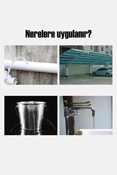 Gumtape 72 MM x 2 M Su Sızdırmaz Çamur Sakız Bant Çatı İzolasyon ve Boru Çatlak Tamir Bandı