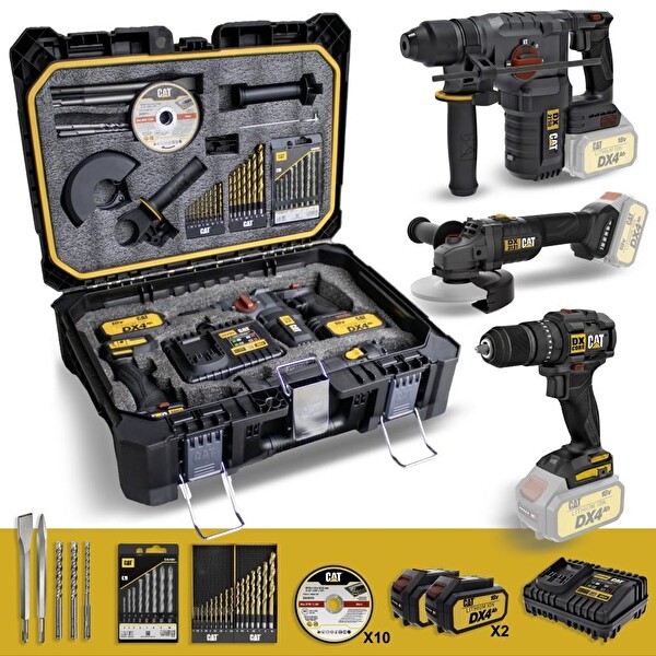 Cat DXK302 DX1010 - DX2150 - DX3131 3 Parça Kombo Set - 39 Parça Aksesuar Seti
