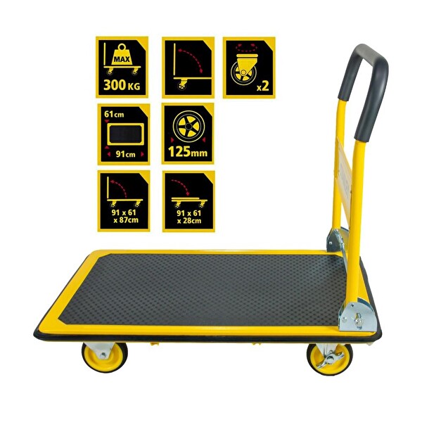 Stanley PC538 300 KG Profesyonel Paket Taşıma Arabası