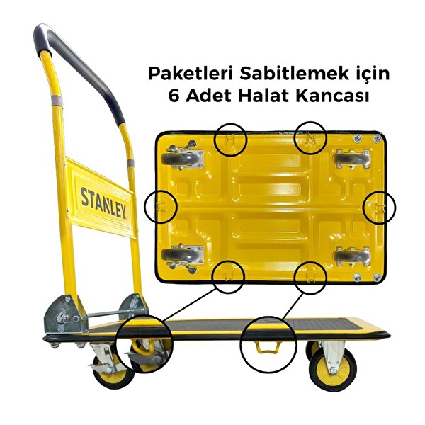 Stanley PC538 300 KG Profesyonel Paket Taşıma Arabası