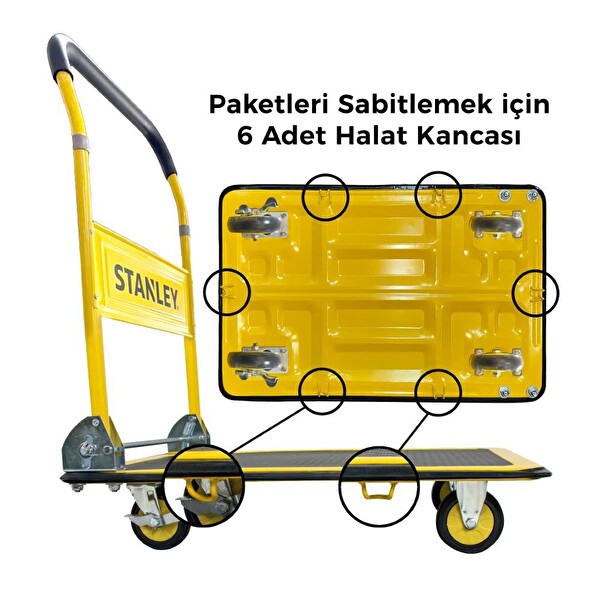Stanley PC537 150 KG Profesyonel Paket Taşıma Arabası