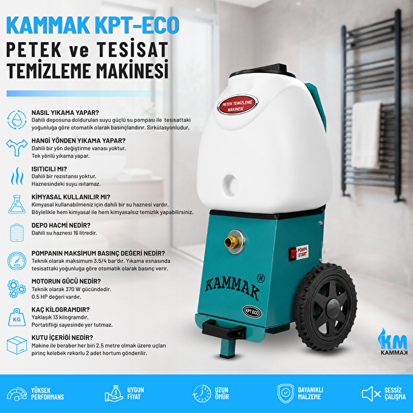 Kammak KPT-ECO Petek Temizleme Makinesi - 0.50 HP