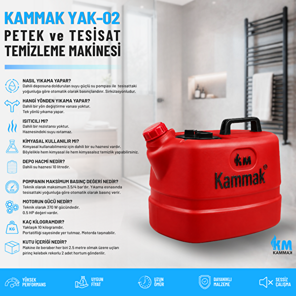 Kammak YAK-02 Petek Temizleme Makinesi