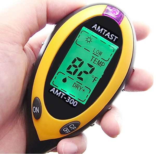 Amtast 4 Parametre Toprak PH Nem Isı Işık Ölçer