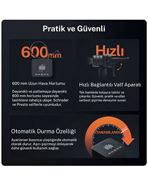70Mai TP07 2 Kablosuz Hava Kompresörü