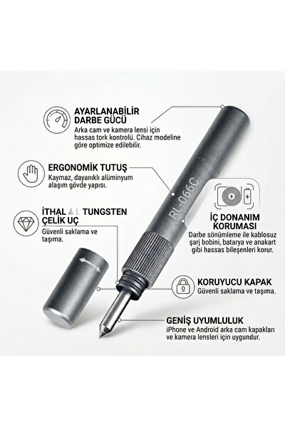 Piyatech RL-066C Ayarlanabilir Cam Kırma Kalemi