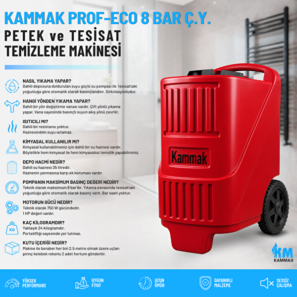 Kammak PROF-ECO-4 Petek Temizleme Makinesi
