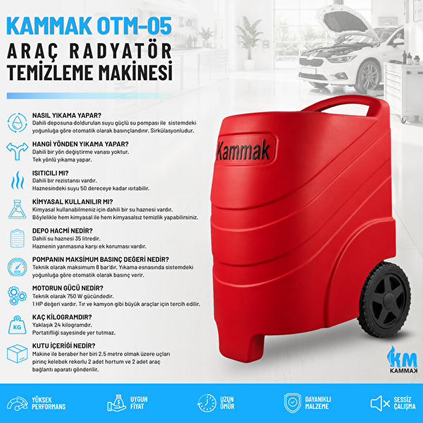 Kammak OTM-05 Oto Radyatör Temizleme Makinesi