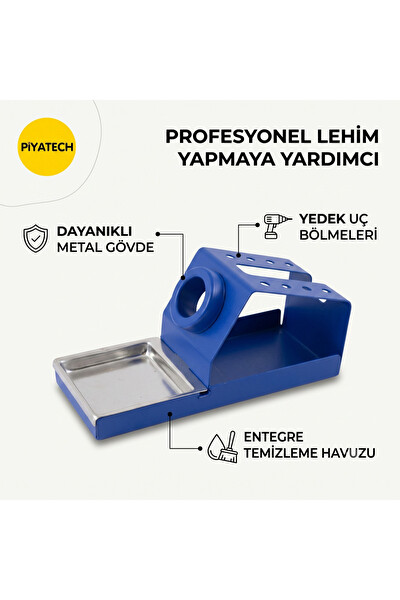 Piyatech Profesyonel Metal Havya Sehpası - Lehim Standı 16 x 7 x 7.5 CM