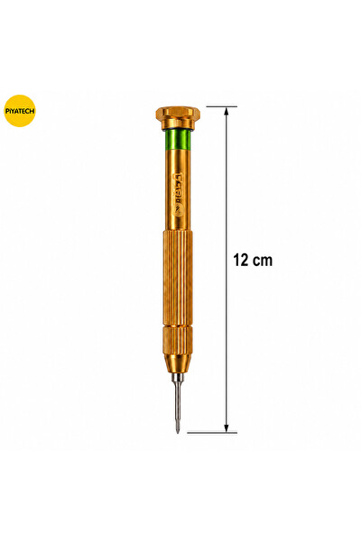 Piyatech 0.6 MM Y Uç Profesyonel Metal Hassas Telefon Saat Gözlük Ve iPhone 12 CM Tamir Tornavidası