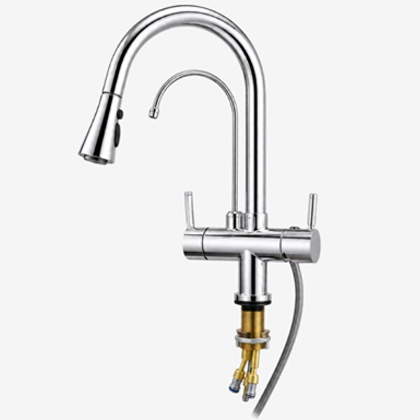 Fleko Dual Krom Arıtmalı Spiralli Mutfak Bataryası
