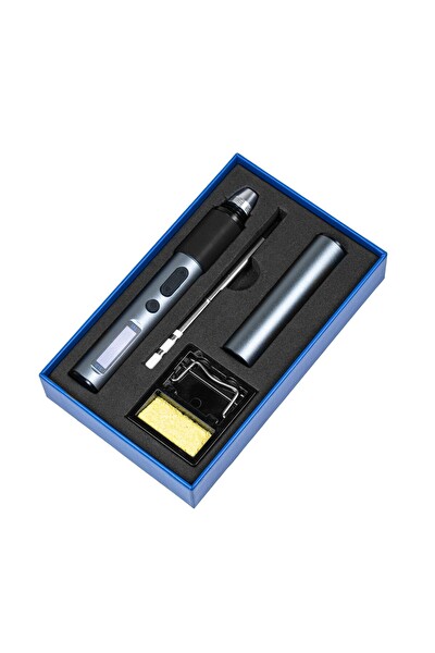 Piyatech Dijital Ekranlı Ayarlanabilir Sıcaklık 65W USB-C Taşınabilir Havya Kalemi Seti
