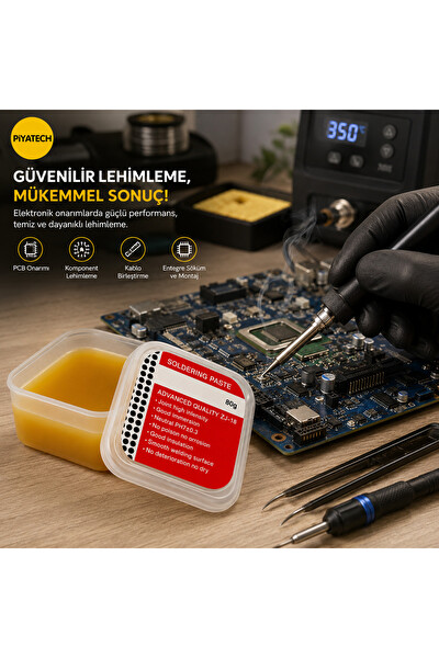 Piyatech ZJ-18 Lehim Pastası 80 GR Elektronik Tamir Flux