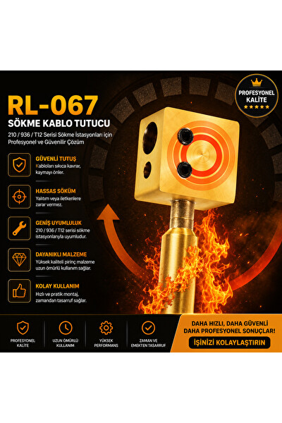 Piyatech Cosmin RL-067 Lehim Sökme İstasyonu İçin Kablo Tutucu - 210-936-T12 Serisi Uyumlu Aparat