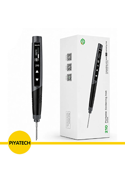 Piyatech 210 30W Type-C Akıllı Havya Seti Dijital Ekranlı Taşınabilir Lehimleme Cihazı