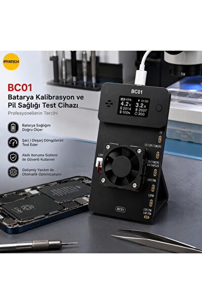 Piyatech BC01 iPhone 11-14 Serisi Uyumlu Type-C Pil Sağlığı Test Cihazı