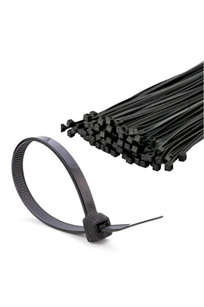 Şahnet 3.6x150 MM Siyah Çırt Kelepçe Plastik Kablo Toplama Bağı 100 Adet