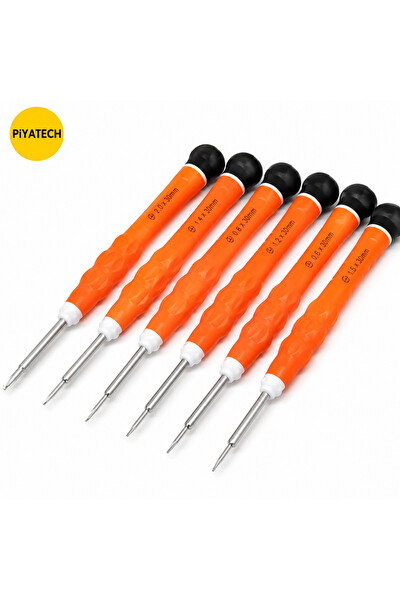 Piyatech 91021 iPhone Tornavida Seti 6 Parça - Y0.6 - T2 - 0.8 - 1.5+ - 1.5- - 2.5+